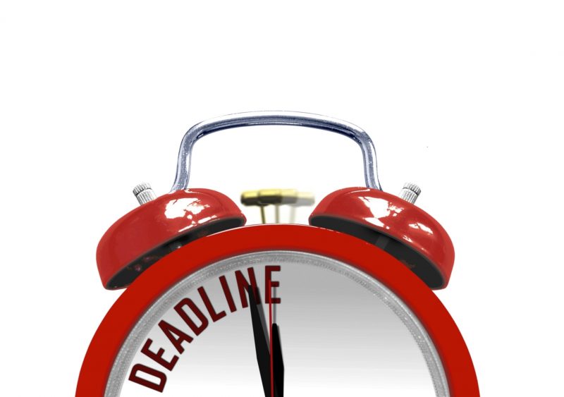 alarm clock deadline